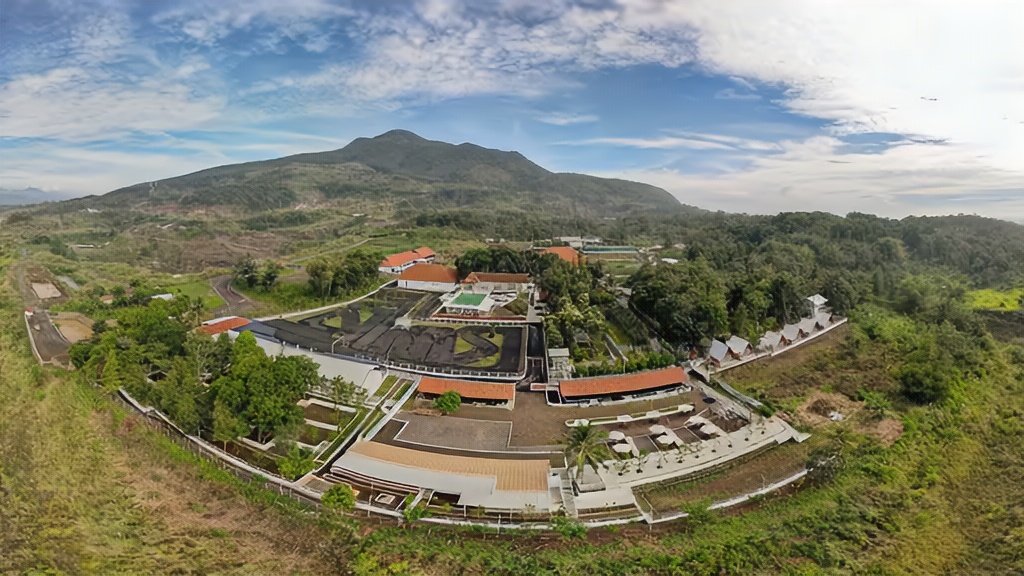 Kawasan taman dari udara